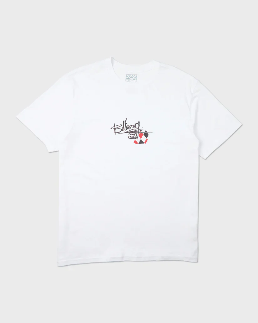 BILLABONG A.I. ARGYLE PREMIUM TEE -WHITE - Image 2