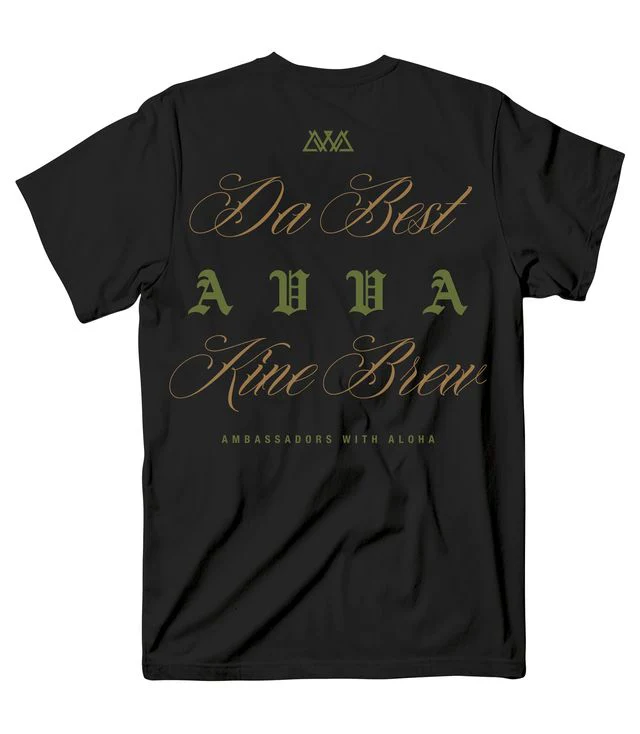 AVVA BRAND PURE ALOHA TEE - BLACK