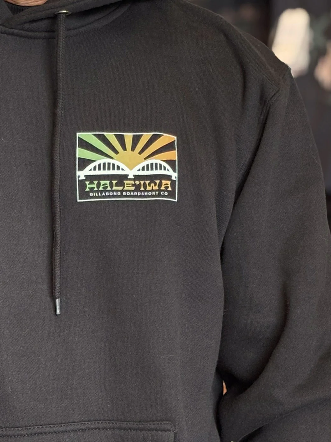 BILLABONG HALEIWA RISING SUN FLEECE - BLACK - Image 2