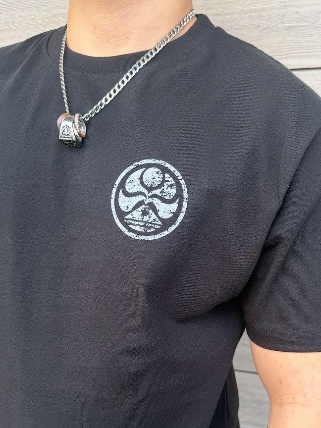 HIC CAMO ALOHA STATE CIRCLE TEE - BLACK - Image 2