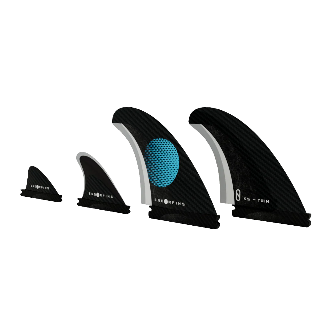 ENDORFINS SLATER KS TWIN+2 FIN SINGLE TAB-Black/Blue