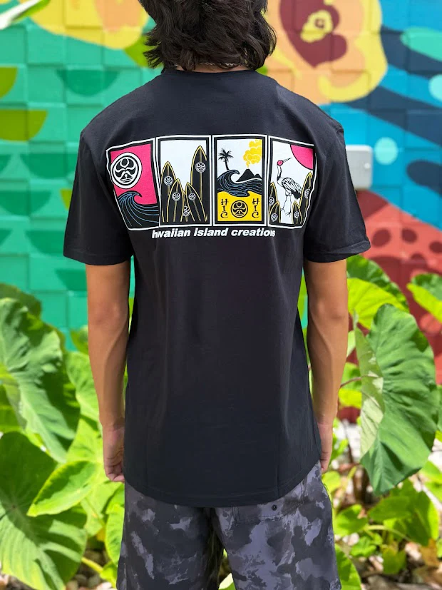 HIC HANAFUDA BIG BRADDAH TEE - BLACK