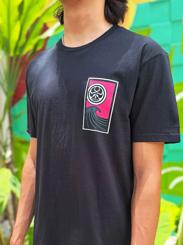 HIC HANAFUDA BIG BRADDAH TEE - BLACK - Image 2