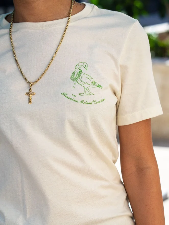 HIC HI WA'A BOYFRIEND WOMENS TEE - NATURAL - Image 2