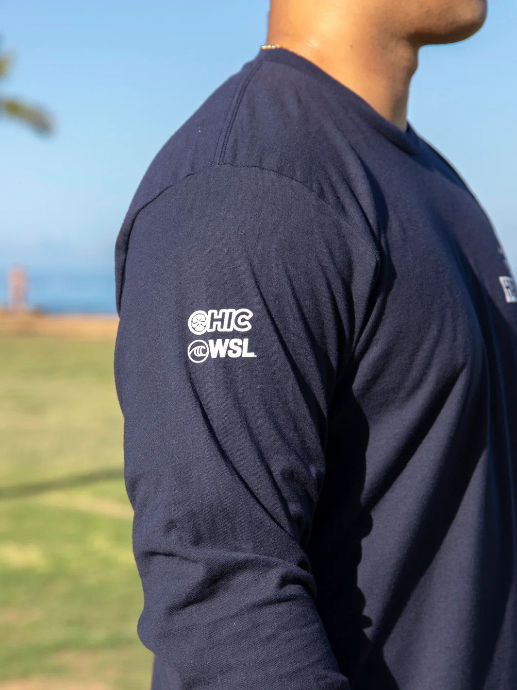 HIC HALEIWA PRO 2025 LONG SLEEVE TEE - NAVY - Image 2