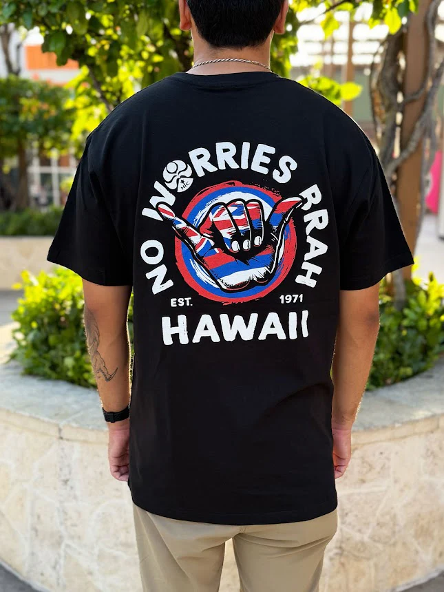 HIC NO WORRIES BRAH TEE - BLACK