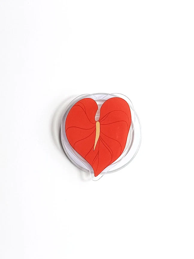 HIC PHONE GRIP - RED ANTHURIUM