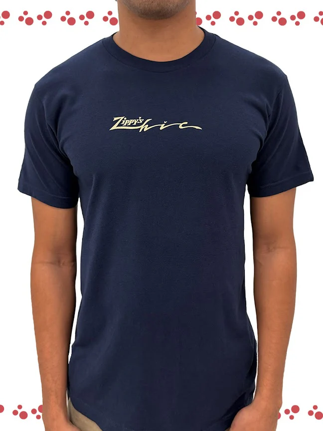 HIC ZIPPY'S COLLAB  BIG BRADDAH TEE - NAVY - Image 3