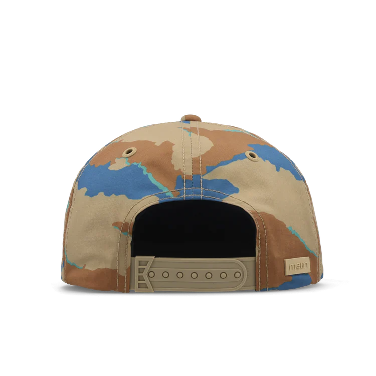 MELIN HYDRO EAGLE ISLANDS SNAPBACK HAT - SAND CAMO - Image 3