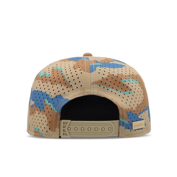 MELIN  HYDRO TRENCHES ISLANDS SNAPBACK HAT - SAND CAMO - Image 4