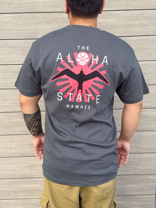 HIC IWA SUN BURST TEE - CHARCOAL