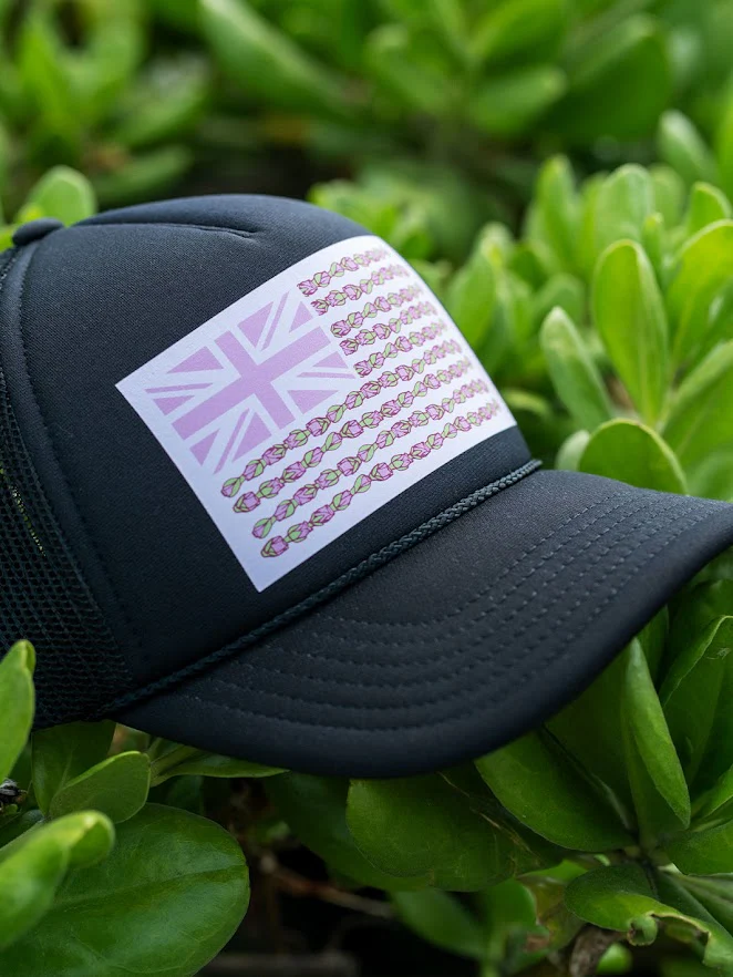 HIC LOKELANI TRUCKER HAT - BLACK - Image 2