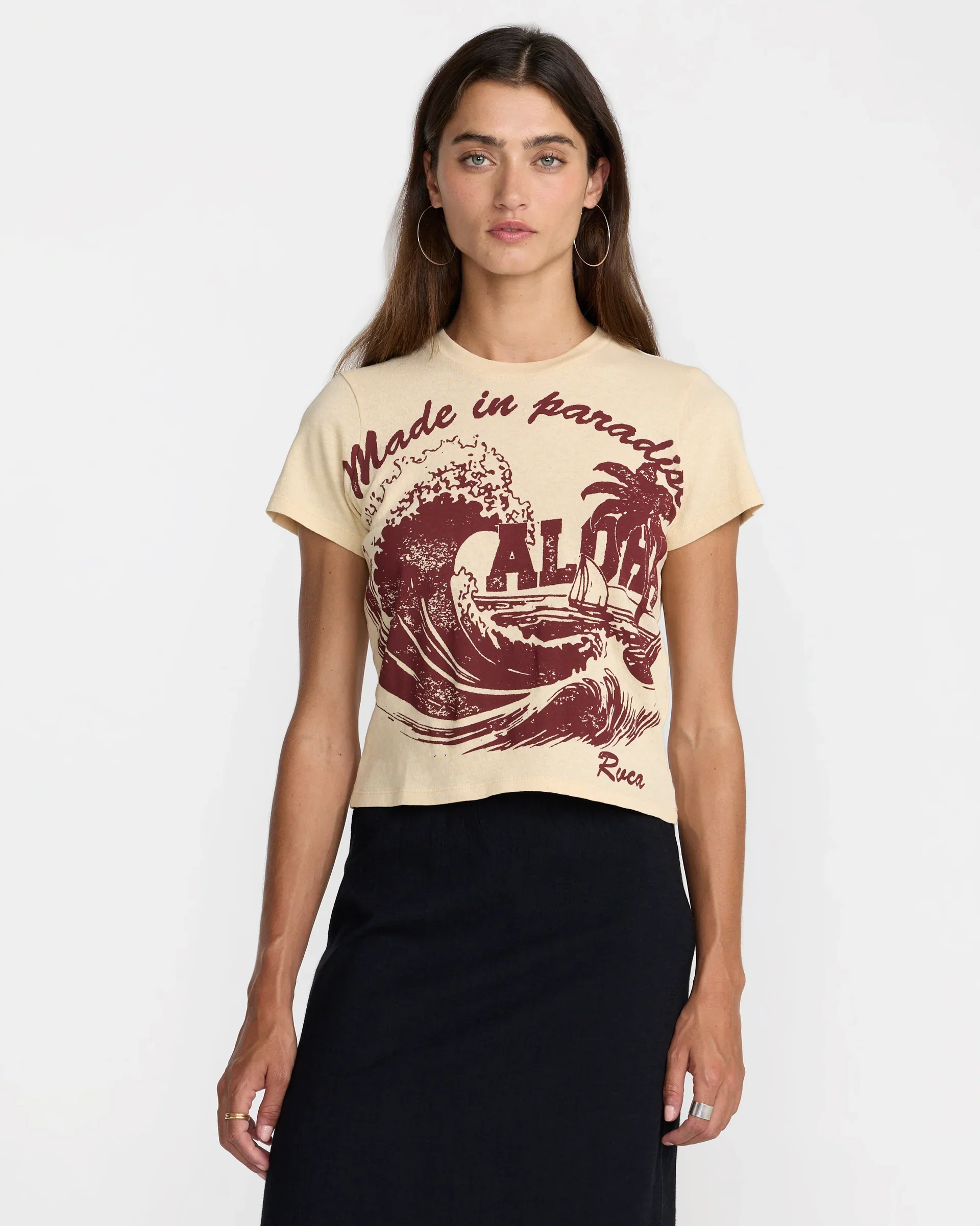 RVCA MADE IN PARADISE HAWAII WOMENS TEE - LHT
