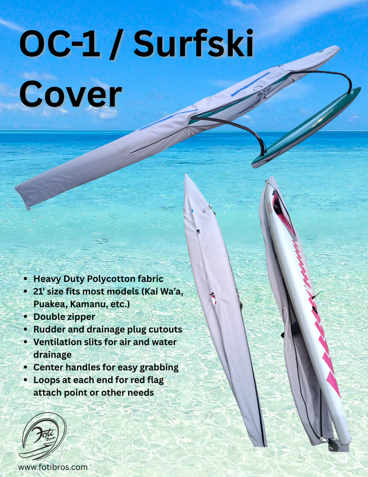 FOTI BROS OC1 CANOE HULL COVER - Image 6
