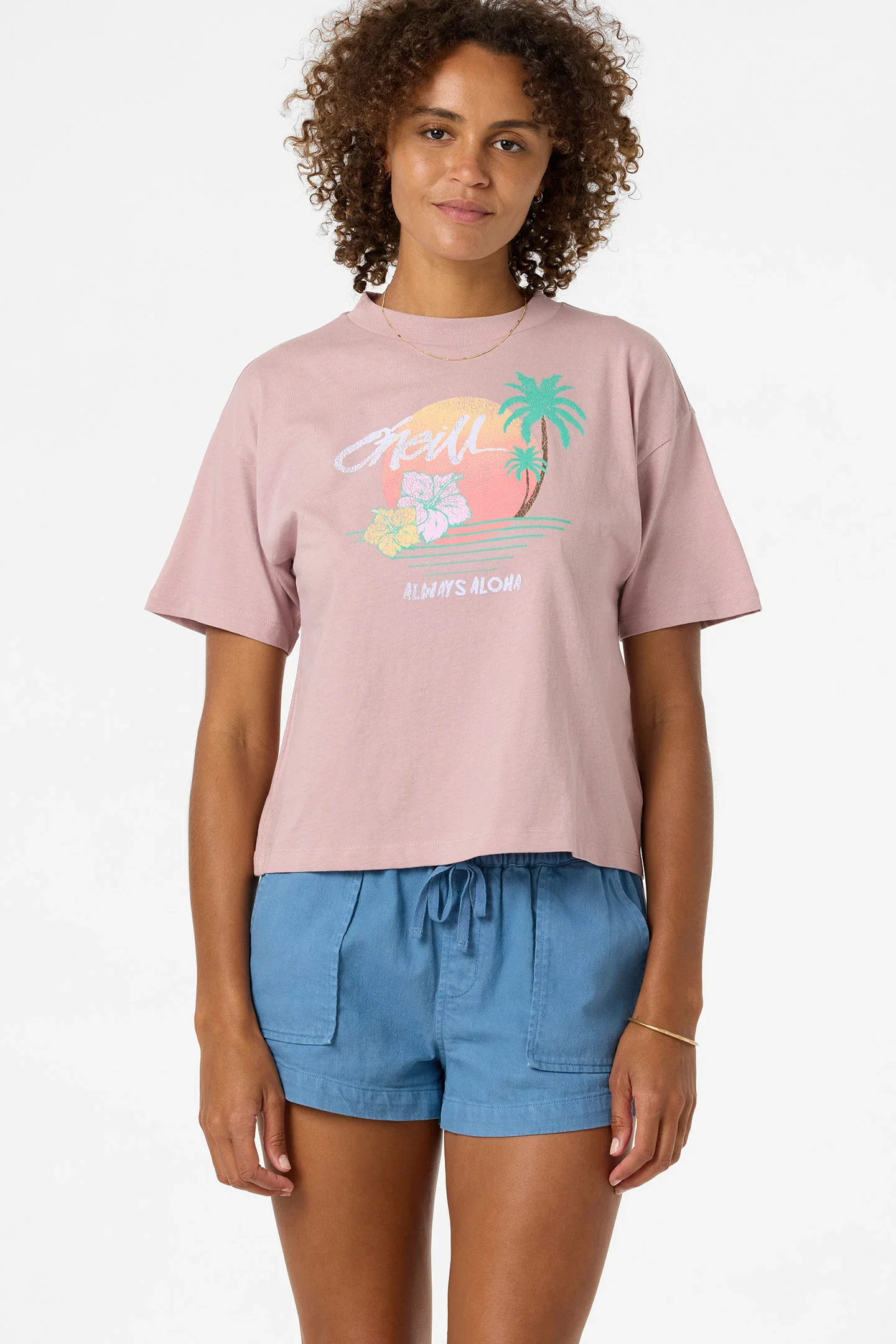 O'NEILL SURF CO HAWAII WOMENS EASY TEE - ORCHID (ORC)