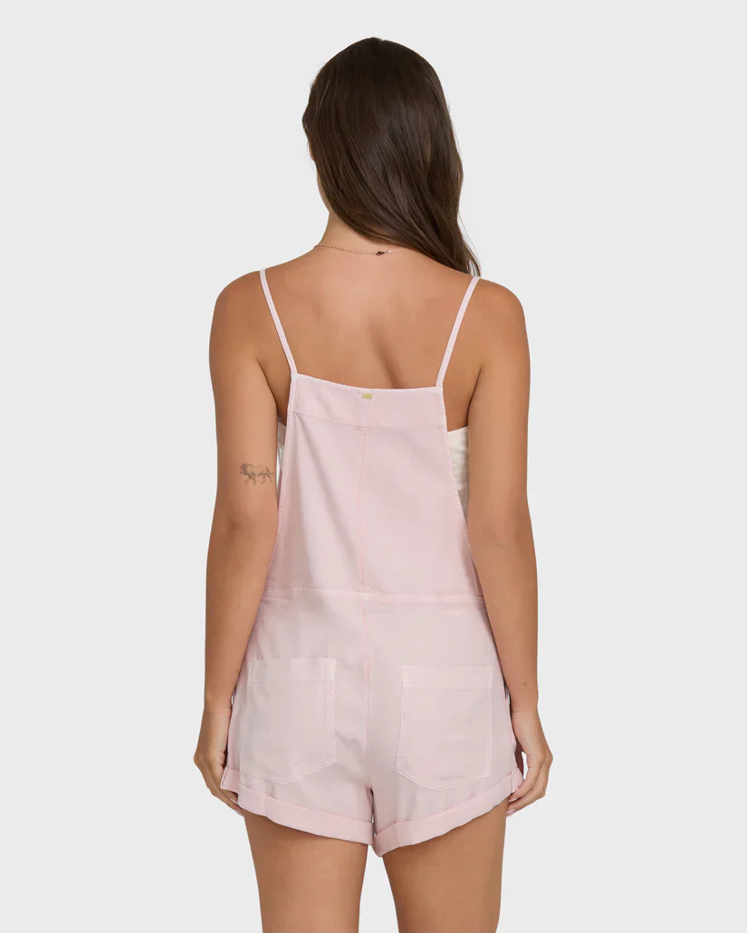 BILLABONG WILD PURSUIT WOMENS OVERALL SOLID - ROSEWATER (RSR) - Image 2